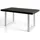 alpi möbel LOFT-U 120-220 x 77 x 80 cm schwarz/weiß