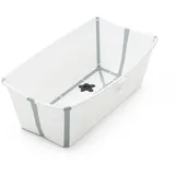 Stokke Flexi Bath® White Grey mit hitzeempfindlichem Stöpsel, Weiß