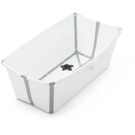 Stokke Flexi Bath® White Grey mit hitzeempfindlichem Stöpsel, Weiß
