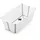 Stokke Flexi Bath® White Grey mit hitzeempfindlichem Stöpsel, Weiß