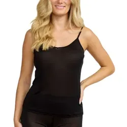 Damella Silk Top Schwarz Seide Medium Damen