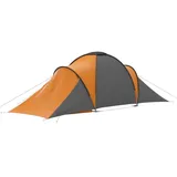 vidaXL Kuppelzelt 6 Personen Grau/Orange