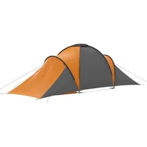 vidaXL Kuppelzelt 6 Personen Grau/Orange