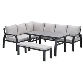 Garden Impressions Vasano Loungeset 4-tlg. carbon black/sand
