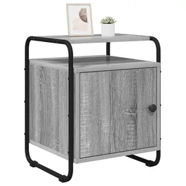 vidaXL Nachtschrank 29,7 x 45 x 29,7 cm Grau