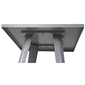 Mendler Stehtisch HWC-A73 105 x 60 x 60 cm Grau