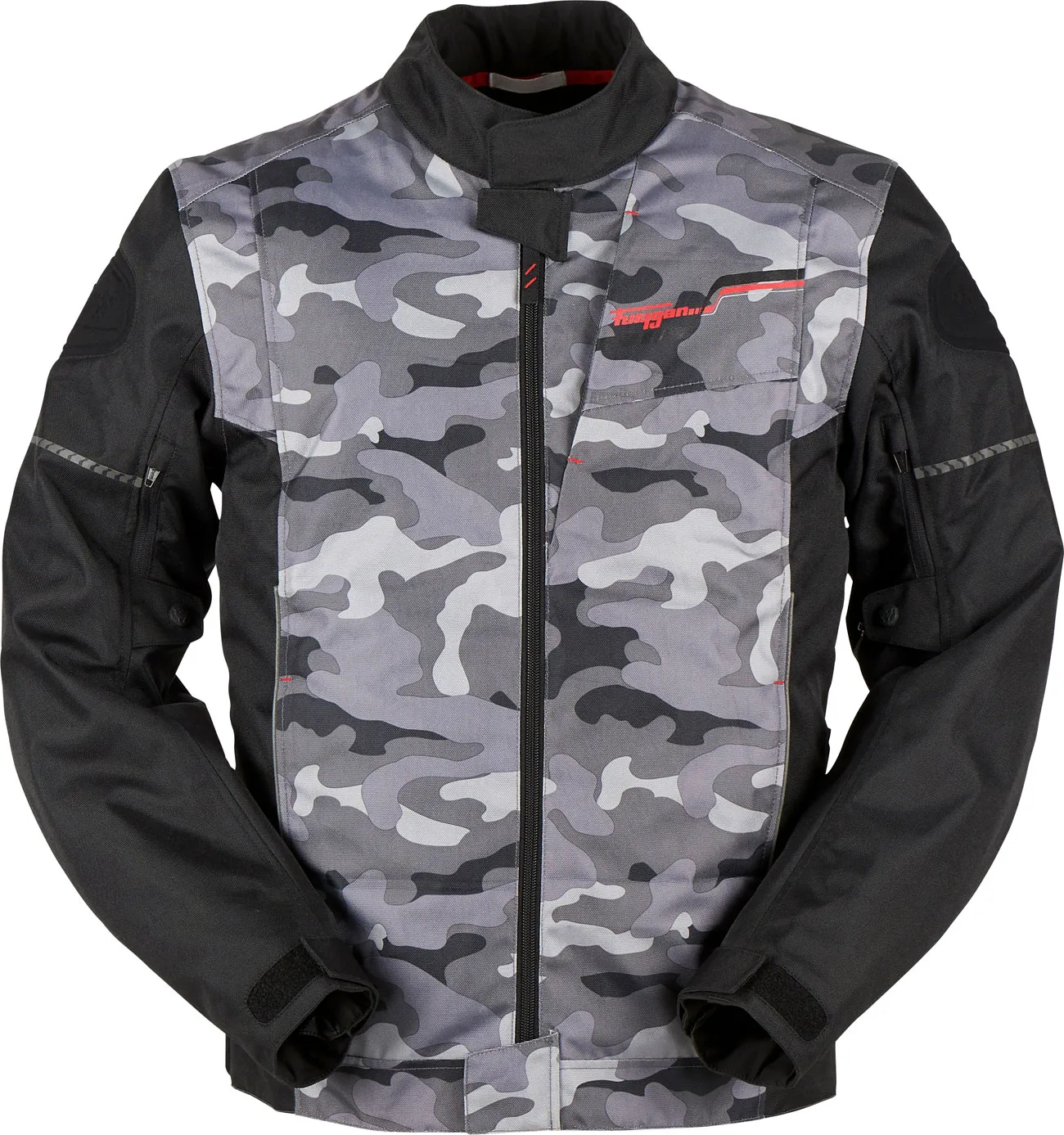 Furygan Riley Camo, veste textile - Noir/Gris - M