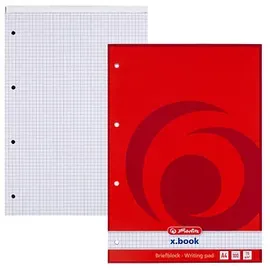 Herlitz Briefblock A4 kariert