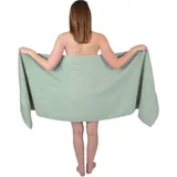 Betz Saunatuch XXL Badetuch Liegetuch Strandlaken Saunahandtuch Premium Frottee 100% Baumwolle Größe 70 x 200 cm Farbe heugrün