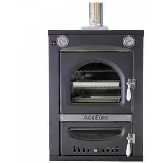 AgriEuro Minimus 50 INC - Einbau-Holzbackofen aus Stahl - Umluftbackofen