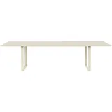 Muuto Tisch, 295 x 108 cm, sandfarbig laminiert sandfarbene Beine