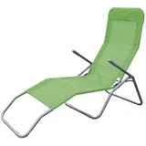 Saunaliegen Bäderliegen lime grün 142x58x99cm Sonnenliege Gartenliege - Grün