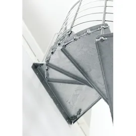 Minka Spindeltreppe Spino 120 cm Durchmesser 305,5 cm Zink