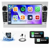 OiLiehu 2+64G Android 13 Autoradio 2 Din für Opel Astra Corsa Zafira Antara Wireless CarPlay Android Auto 7 '' Autoradio mit Bildschirm Navi WiFi Bluetooth Mirro Link GPS FM RDS EQ SWC+Rückfahrkamera