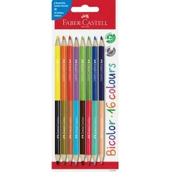 Farbstift 8ST Bicolour sortiert