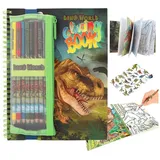depesche vertrieb gmbh co. kg Dino World Malbuch 8 St. Buntstifte