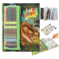 depesche vertrieb gmbh co. kg Dino World Malbuch 8 St. Buntstifte