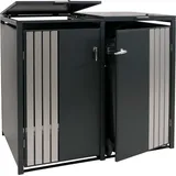 MCW Mülltonnenverkleidung MCW-O67 122 x 84 cm anthrazit