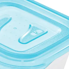KEEEPER Frischhaltedose eckig blau 6,5 x 6,5 x 4 cm 90 ml 6-teiliges Set