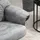 Homcom Relaxsessel mit Hocker Mikrofaser 100 x 100 x 100 cm