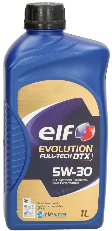 Aceite de motor ELF 2214029 Evolution Full Tech DTX 5W30 1L