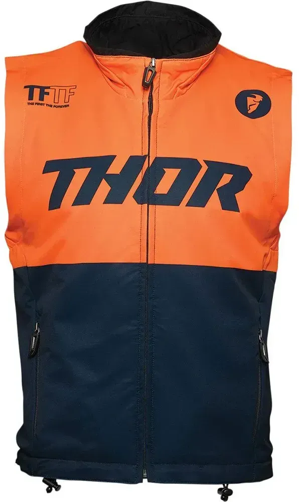 Thor Warm Up Weste - Midnight / Orange - S