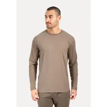 SMILODOX Longsleeve Xion, in Taupe | Gr.: 3XL