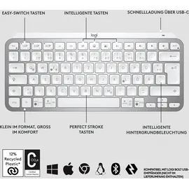 Logitech MX Keys Mini DE hellgrau