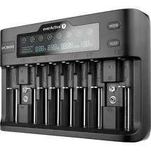 Everactive Batterieladegerät für Li-Ionen- und Ni-MH-Akkus everActive UC800