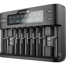 Everactive Batterieladegerät für Li-Ionen- und Ni-MH-Akkus everActive UC800