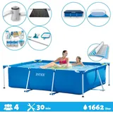 Intex – Schwimmbecken mit rechteckigem Rahmen – 220 x 150 x 60 cm – im Lieferumfang enthalten Accessoire CB97