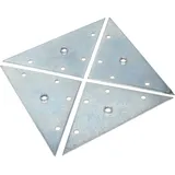 Design61 4er Set Montageplatte Anschraubplatte 117x117 mm für Möbelfüße mit M8 Gewinde
