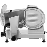Mophorn Elektrische Aufschnittmaschine Mit 250 Mm Klinge, 240 W Fleischschneidemaschine Mit Integriertem Schärfer Und Einstellbarer Schnittstärke Von 0-12 Mm, Ideal Für Gefrorenes Fleisch Und Schinken