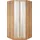 Priess Husum beige (astkernbuchefarben), H:196cm, Schränke, Eckkleiderschrank