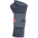 medi Manumed active - Handgelenkbandage links - unisex - silber - Größe I - Kompressionsbandage zur Stabilisierung des Handgelenks - anpassbare Schiene - mit Gurtband - atmungsaktiv