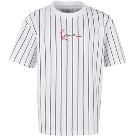 Karl Kani Small Signature Essential Pinstripe Tee Junior weiß 110/116
