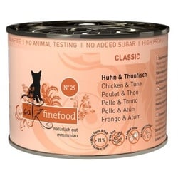 Catz finefood Nassfutter Katze Classic Adult No. 25 Huhn & Thunfisch 6x200 g