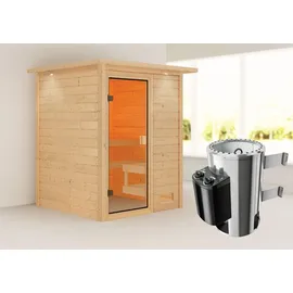 Karibu Sandra inkl. 3,6 kW Ofen + int. Steuerung