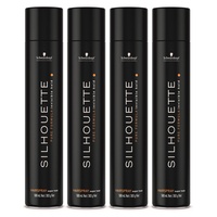 4er Super Hold Hairspray Haarspray Black Silhouette Styling Schwarzkopf 500 ml