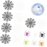 Milisten 1satz Künstliche Spinnweben Spinnen Mit Netz Für Gruselige Halloween-Dekoration Für Innenräume Garten Und Partys Leicht Und Handlich Ergänzung Für Jede Halloween-Feier