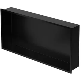 luxebath Wandnische Edelstahl 60x30x10 cm Schwarz
