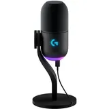 Logitech G Yeti GX dynamisches RGB Gaming-Mikrofon, Schwarz
