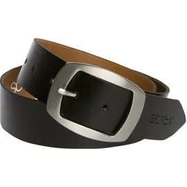 Soccx Damengürtel Leder schwarz 80