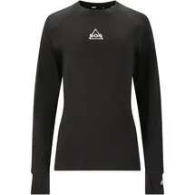 SOS Nuuk Woll Baselayer langes Skiunterhemd Schwarz XL