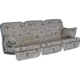 ANGERER Hollywoodschaukel Auflage Comfort – Ersatzauflage für 3-Sitzer Gartenschaukel – Polster für Schaukel zum Sitzen, Liegen & Entspannen, Made in Germany, hochwertiger Stoff, beige Schmetterling