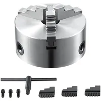 Vevor Drehbankfutter K11-100 100mm Dreibackenfutter HT300-Material 3 Backenfutter Spannbereich