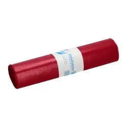 DEISS ECOFINE Abfallsack 120 Liter rot, ca. 890 g/ Rolle Typ 60 11900 , 1 Rolle = 25 Säcke