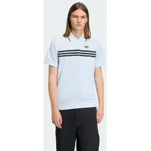 adidas Chest Stripes Slim Poloshirt blau S