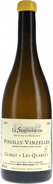 Pouilly-Vinzelles Climat Les Quarts Zen AOC La Soufrandière MAGNUM 2022 BIO