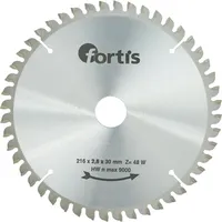 Fortis HW-Kreissägeblatt 216 x 3,0 x 30 mm Z64Wneg.
